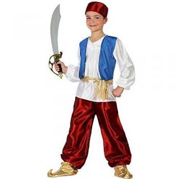 Disfraz Infantil Arabe Multicolor Alí Baba (5 Piezas) 7-9 Años