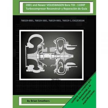 2001 and Newer VOLKSWAGEN Bora TDI - 110HP Turbocompresor Reconstruir y Reparación de Guía: 768329-0001, 768329-5001, 768329-9001, 768329-1, 03G253016K