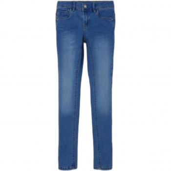 NAME IT Girl's Nkfpolly Skinny Jeans 1262-Ta, Stretch Fit, Medium Blue Denim