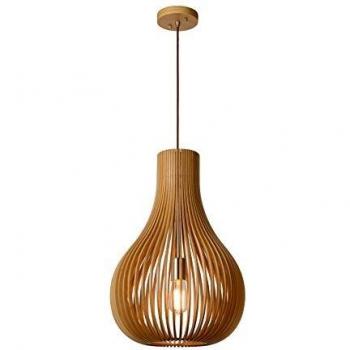 Lámpara Colgante Bodo Escandinava Ø 38 cm - Madera Clara - E27