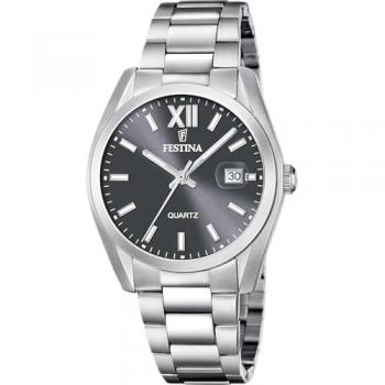 Reloj de Hombre Festina F20707/3 Classics de Acero Inoxidable Plateado