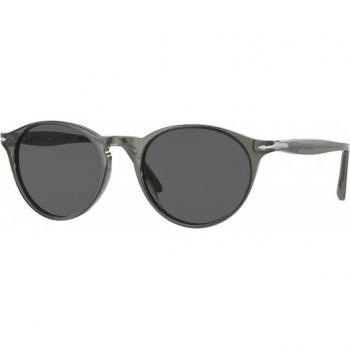 Men's Persol PO3092SM 1103B1 Panthos Sunglasses in Transparent Gray