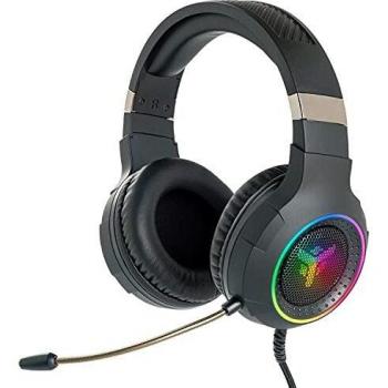 Auriculares Gaming Itek H430 - Cablados, 7.1 Virtual con Vibración, Control de Volumen, 7 Colores LED + RGB, USB, Negro