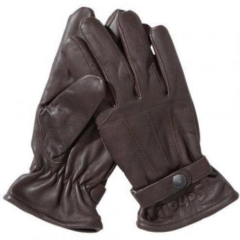 Schott NYC - Guantes para hombre, talla 9, color marrón