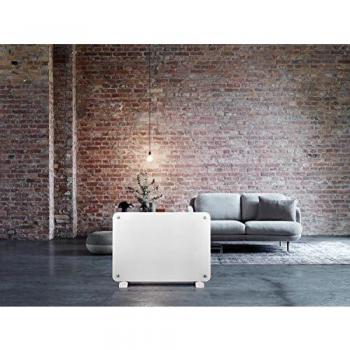 Haverland OSYRIS-15 | Convector Cristal | 1500W | Portátil / Pared | Calefactor Eléctrico Programable | Termostato Digital LCD | Timer | Diseño Elegante | Soportes Incluidos | Blanco
