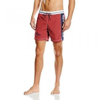 Napapijri VAJIRI A - Traje de baño para hombre, color rojo