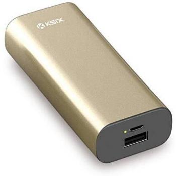 Ksix BXBA4000UM03 - Batería externa de 4000 mAH, color dorado
