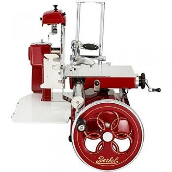 Berkel - Rebanadora Manual Volano Mod. B3 - Rojo con Decoraciones Doradas - Nuevo Modelo 2018