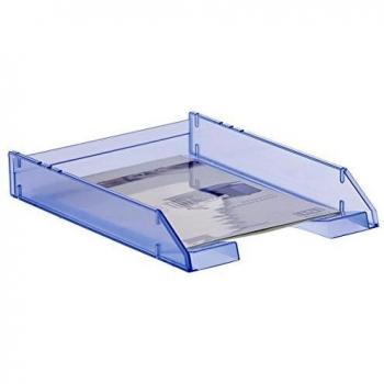 Archivo 2000 715AZTL - Bandeja apilable organizadora para documentos en formato A4 y folio, color azul traslúcido