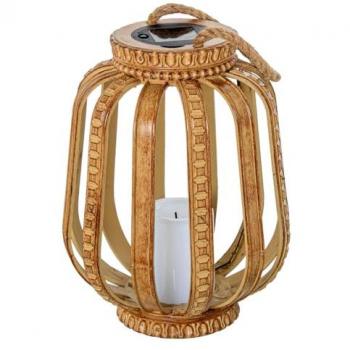 Lámpara de mesa Alexandra House Living Marrón Metal 24 x 30 x 24 cm