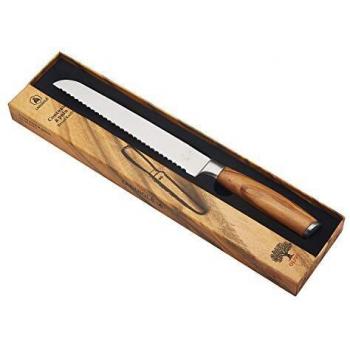 LAGUIOLE - Cuchillo para Pan - Mango de Madera de Olivo - - marrone