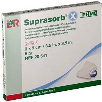 Suprasorb X + PHMB Apósito 9x9cm 5uds