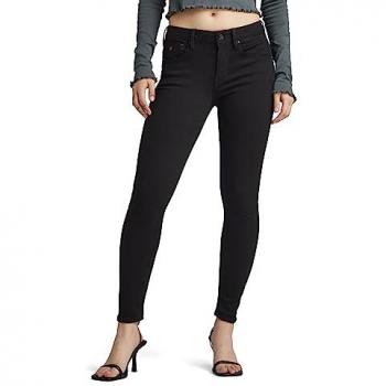 Jeans Skinny Mujer G-Star Arc 3D Cintura Media Negro (Pitch Black) 26/28, Casual, Algodón, Denim
