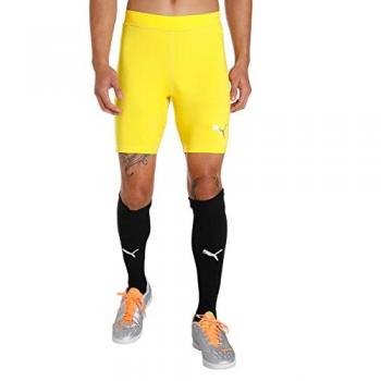 PUMA Liga Men's Functional Baselayer Tights - Yellow, XXL