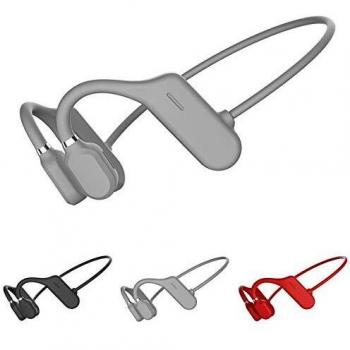 Queen.Y Auriculares de Conducción Ósea Bluetooth Oído Abierto Inalámbrico Estéreo de Alta Fidelidad Auriculares con Micrófono para Deportes Fitness Ciclismo Correr Conducción Gimnasio