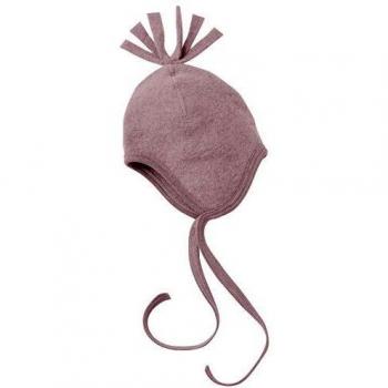 Gorro de bebé Engel de lana merino kbT en melange rosa, talla 86/92