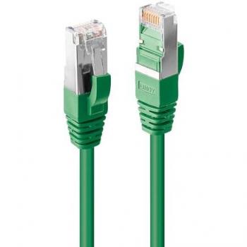 Lindy 5m Cat.6A S/FTP LSZH Snagless Network Cable - Green - RJ45 Connector - 500MHz - Copper