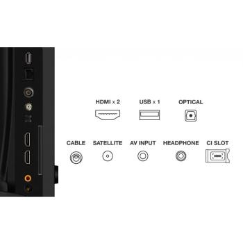Televisor TCL 32V4C QLED 32 HD 1366 x 768 píxeles Smart TV con Google TV y Wi-Fi