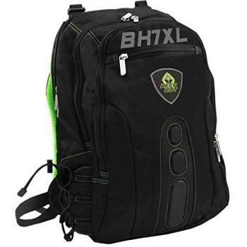 Keep Out BK7GXL Mochila Gaming para Portátil de 17, Color Negro y Verde con Múltiples Bolsillos