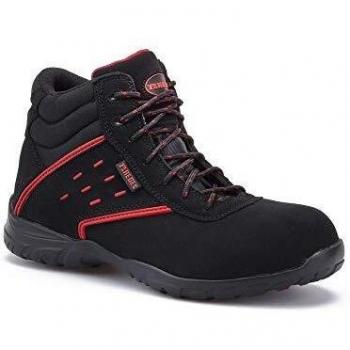 Bota seguridad PAREDES, Lantano negro piel serraje, S3, SRC