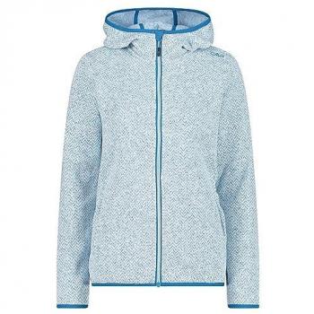 CMP Women's Hooded Fleece Jacket - Turquoise/Blue, Size XS-36