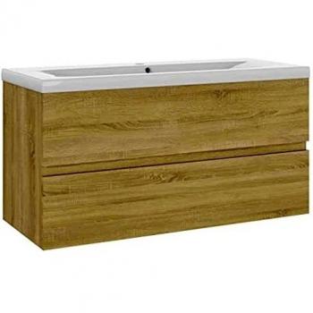 Mueble con Lavabo de Madera de Ingeniería Roble Sonoma