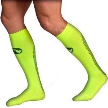 Medilast D322YN - Calcetines de Running Unisex, Color Amarillo neón, Talla M