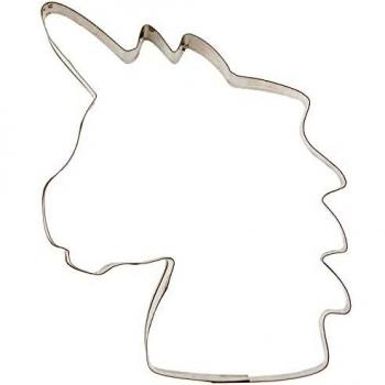 Städter Unicornio Cabeza 13,5 cm Aprox, Acero Inoxidable, Plata, 13,5 x 13 x 1 cm