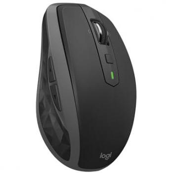 Ratón Inalámbrico Bluetooth Logitech MX Anywhere 2S, desplazamiento superrápido, multisuperficie, recargable y portátil, conexión a 3 ordenadores Mac/PC - Grafito