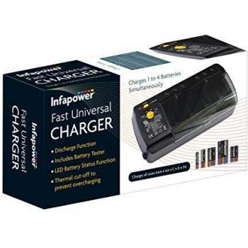 InfaPower Fast Universal Charger with Battery Tester