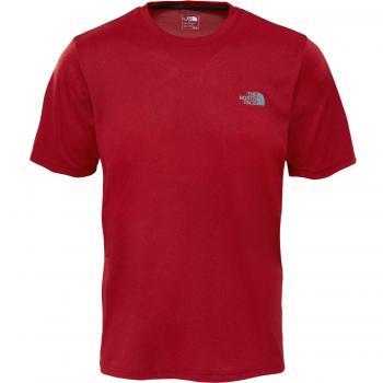 The North Face M Reaxion Amp Crew Camiseta de Manga Corta, Hombre, Rojo