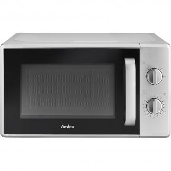 Microondas Amica AMMF20M1S, 1 W, 1 Litro, Acero Inoxidable, Marco Cristal Negro