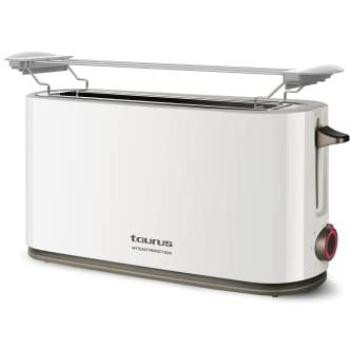 Tostadora de Pan Taurus MyToast Perfect Bun - Ranura Larga y Extra Ancha, 1000W, 7 Niveles de Tostado, Bandeja Recogemigas, Base Antideslizante y Accesor