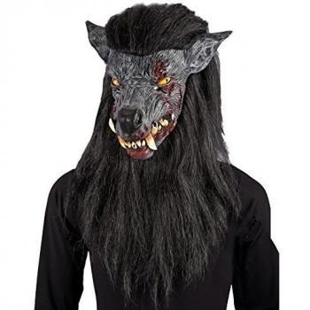 Máscara del hombre lobo desagradable con el pelo y el cabello [1025]