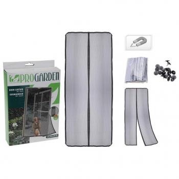 Mosquitera Magnética Plegable Anti Mosquito Insecto (Negra, 50x220cm)