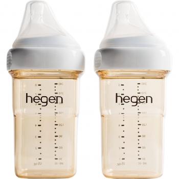 Hegen 240ml PCTO™ Baby Bottle Set (2-Pack) with Medium Flow Nipple
