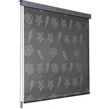vidaXL Persiana Enrollable Ducha 140x240 Estrella Mar Cortina Bañera Regadera