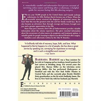Don't Die of Embarrassment: A Guide to Life After Colostomy by Barbara Barrie