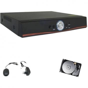 DVR NVR Híbrido 4 Canales Full HD IP Cloud 3G WiFi 5MPx con Disco Duro de 2TB