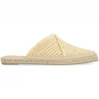Castañer Women's Rosana Pointy-Toe Mules in Panna, Size 37, Color NATURAL, Beige, 7 US Rosana Espadrille Sandals