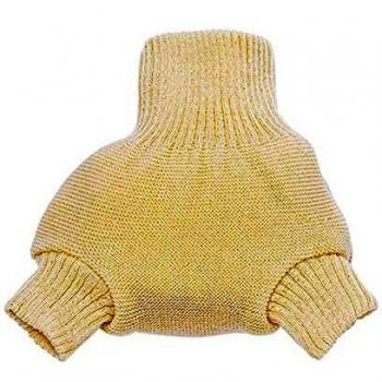 (86/92 (12-24), Natural) - Disana Organic Merino Wool Nappy Wrap / Nappy Cover Overpants 86/92 Natural