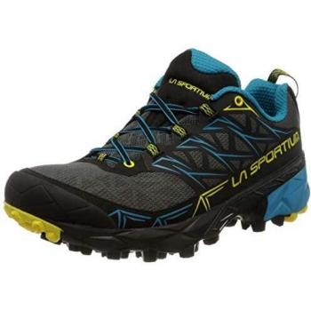 Zapatillas de Trail Running La Sportiva Akira (Carbono/Azul Trópico) Hombre