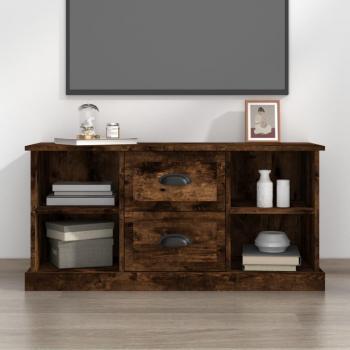 Mueble TV de madera contrachapada en roble ahumado 99,5x35,5x48 cm