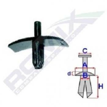 Pinza para tapicería ROMIX ROM B25692 con características de alta resistencia, diseño ergonómico, mango antideslizante, capacidad de sujeción precisa y compatible con grapas ROMIX B25692