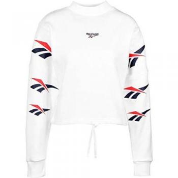 Reebok CL D Vector Repeat Crop W Sudadera White