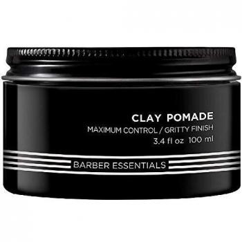 Redken Brews Clay Pomade 100ml - Maximum Hold, Gritty Finish, Men's Hair Product