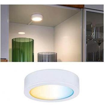 Luz LED Paulmann Clever Connect Disc 2,1W, Tunable White 2700-6500K, Dimmable, 12V, Blanco Mate