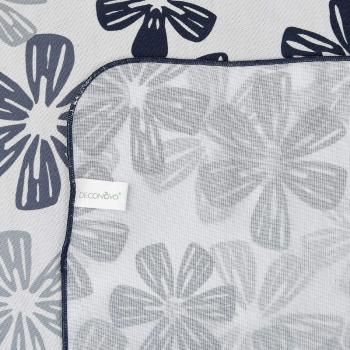 Deconovo Manteles Mesa Rectangular Estampada Diseño Flor Impermeable Mantel para Comedor Hogar Bar 140 x 300 cm Gris