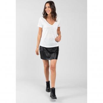 Deeluxe Hazel Women's Lace Back T-Shirt, Off White