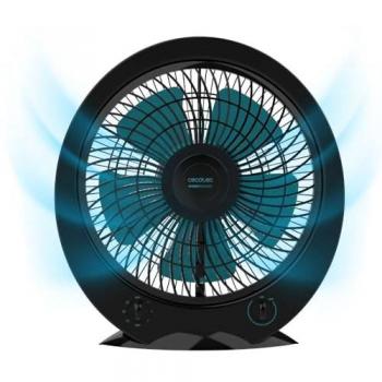Cecotec EnergySilence 4500 Power Box Ventilador de Suelo 45W Negro, Diámetro 12 Pulgadas, 5 Aspas, 3 Velocidades, Temporizador de 1h, Re